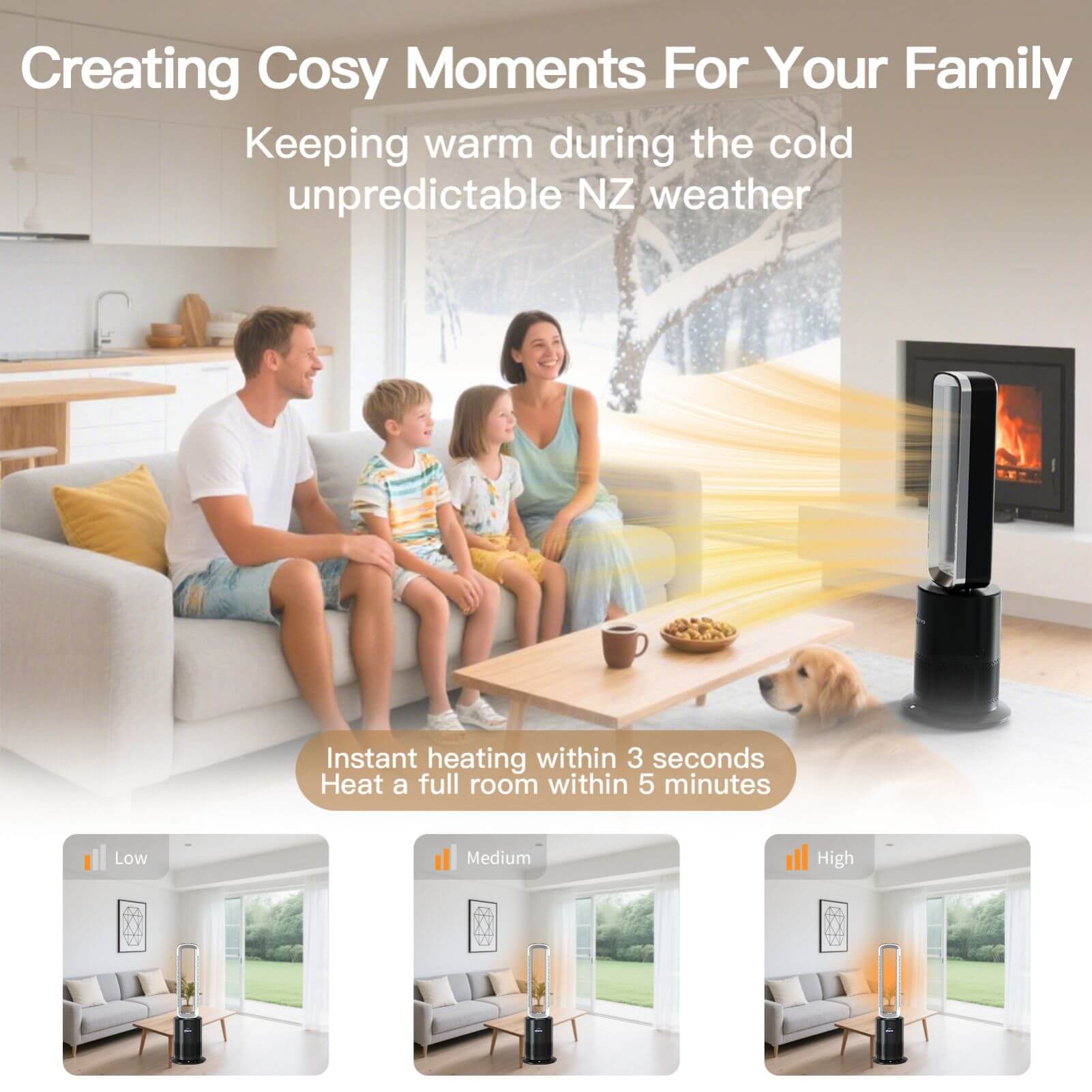 Bladeless Cooling Fan Heater Air Purifier Bladeless Cooling Fan Heater Air Purifier