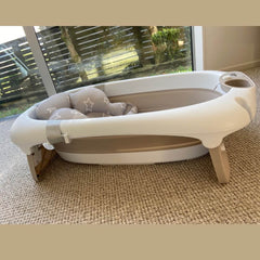 3 in 1 Foldable Baby Bath Tub & Bath Seats -Unisex Grey