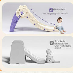 Foldable Cloud Baby Slide -Grey | Purple