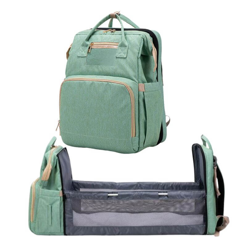 New Nappy Diaper Bag Travel Crib-Light Green – Hi Market