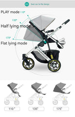 Three Wheels Baby Stroller Baby Pram seat three mode Three Wheels Baby Stroller Baby Pram seat three mode