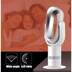 Premium 2 IN 1 Portable Cool & Hot Air / Heater Bladeless Fan with Remote (Height: 66 cm)