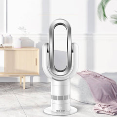 Premium 2 IN 1 Portable Cool & Hot Air / Heater Bladeless Fan with Remote (Height: 66 cm)
