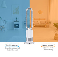 2-in-1 Cooling Hot Bladeless Fan