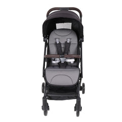 Four Wheels Lightweight Folding Baby Stroller Extra with Hidden Blackout Curtain-Black