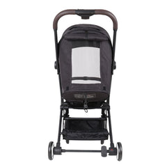 Four Wheels Lightweight Folding Baby Stroller Extra with Hidden Blackout Curtain-Black