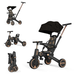 7 in1 Smart Folding Two-way Kid Trike Bike/ Stroller-Black