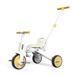 Christmas Gift-7 in1 Smart Folding Two-way Kid Trike Bike/ Stroller-Yellow