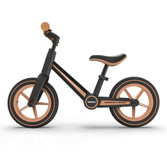 Premium Foldable & Adjustable Brown Racing Balance Bike | Christmas Gift for Kids Aged 2-5