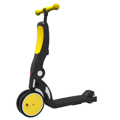 Christmas Gift Yellow Convertible 3-in-1 Balance Bike, Tricycle & Scooter for Aged 1-3-6 Years Old