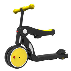 Christmas Gift Yellow Convertible 3-in-1 Balance Bike, Tricycle & Scooter for Aged 1-3-6 Years Old