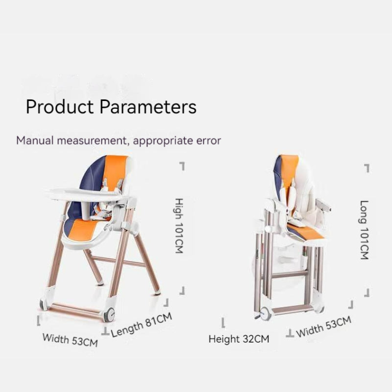 baby high chair product parameters