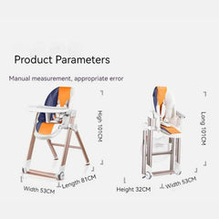 baby high chair product parameters