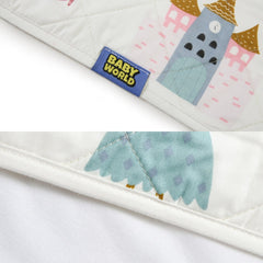 Baby & Kid Bed Waterproof Sheet With Wings-Princess & Castle