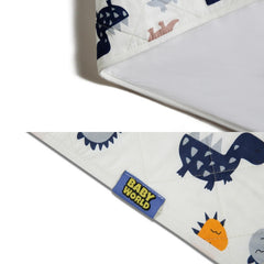 Baby & Kid Bed Waterproof Sheet With Wings-Dinosaur
