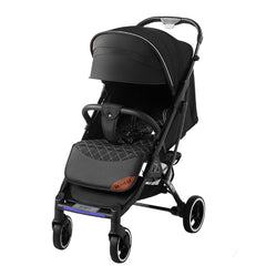 Dearst Four Wheels Lightweight Folding Baby Stroller with Footmuff, Raincover and more-Black