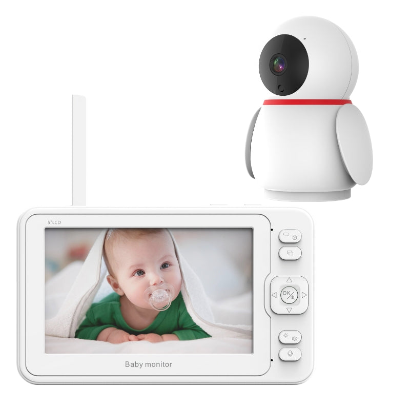 New 5 Inch 1080p Full HD Video Baby Monitor with Camera and Audio