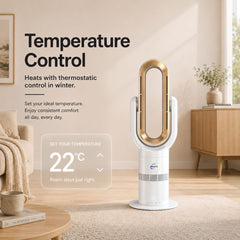 Breevo ThermalFlow Pro Gold temperature control display showing 22 °C target temperature set via thermostat