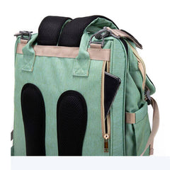 New Nappy Diaper Bag & Travel Crib-Grey