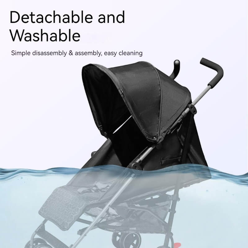 umbrella stroller nz Clearance Portable Lightweight Baby Umbrella Stroller with a Rain Cover-Black – Hi Market