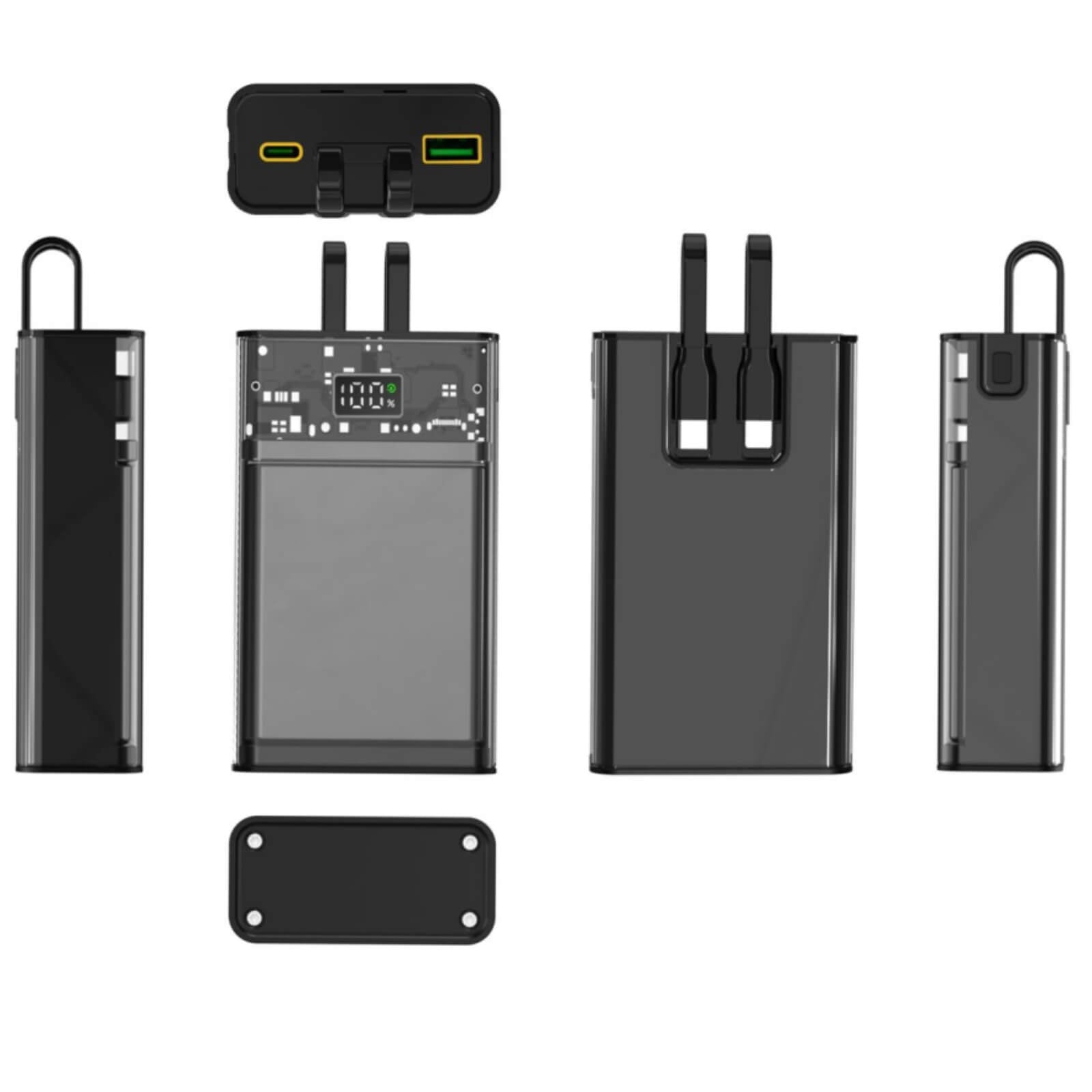 20000mah-display-power-bank-black with different angles