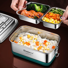 304-Stainless-Steel-Bento-Lunch-Box-2000ml_2 grids with food