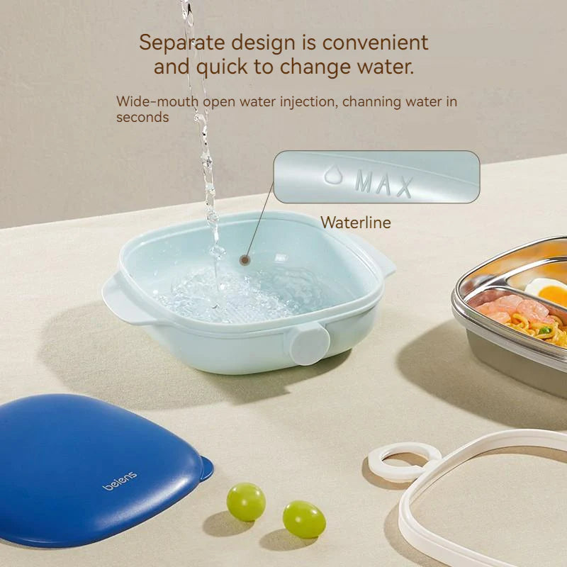 3Grids aby Toddler Suction Plate Bowl with water