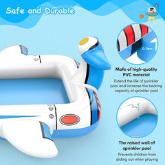 3-in-1 Puppy Inflatable Splash Pad Sprinkler Pool