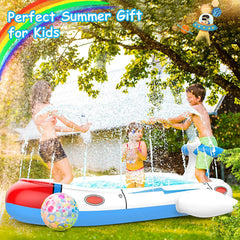 3-in-1 Puppy Inflatable Splash Pad Sprinkler Pool