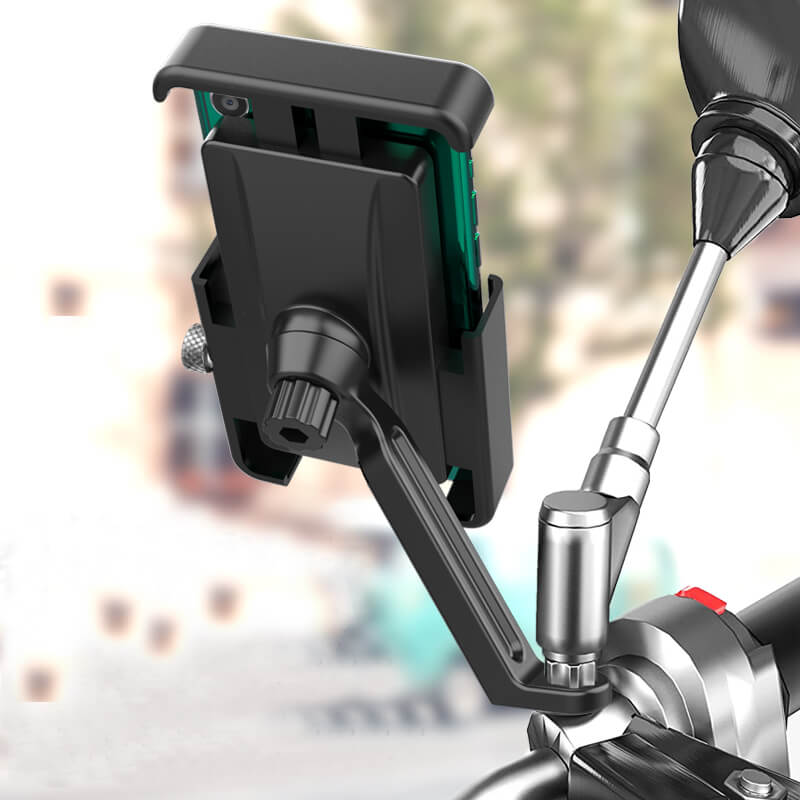 Aluminum Alloy Bike Phone Holder for rearview mirror bracket