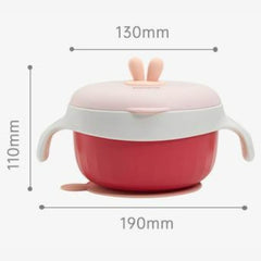Baby Toddler Suction Cup Set Kids Tableware Thermal Stainless Steel Bowl size