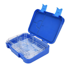 Leak Proof Bento Lunch Box with Removable Ice Pack for Kids Blue