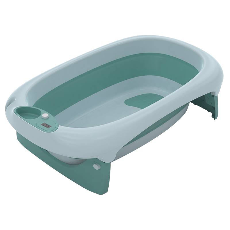 Foldable Baby Bath Tub Bath Seat-Green Blue – Hi Market