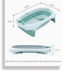 Foldable Portable Bath Tub for Newborn, Baby & Kids With Thermometer size