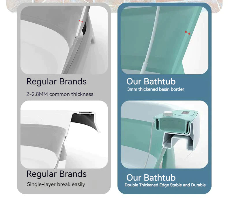 Himarket Foldable Portable Bath Tub VS others brands