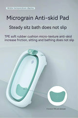 Foldable Portable Bath Tub for Newborn, Baby & Kids Anti-skid pad