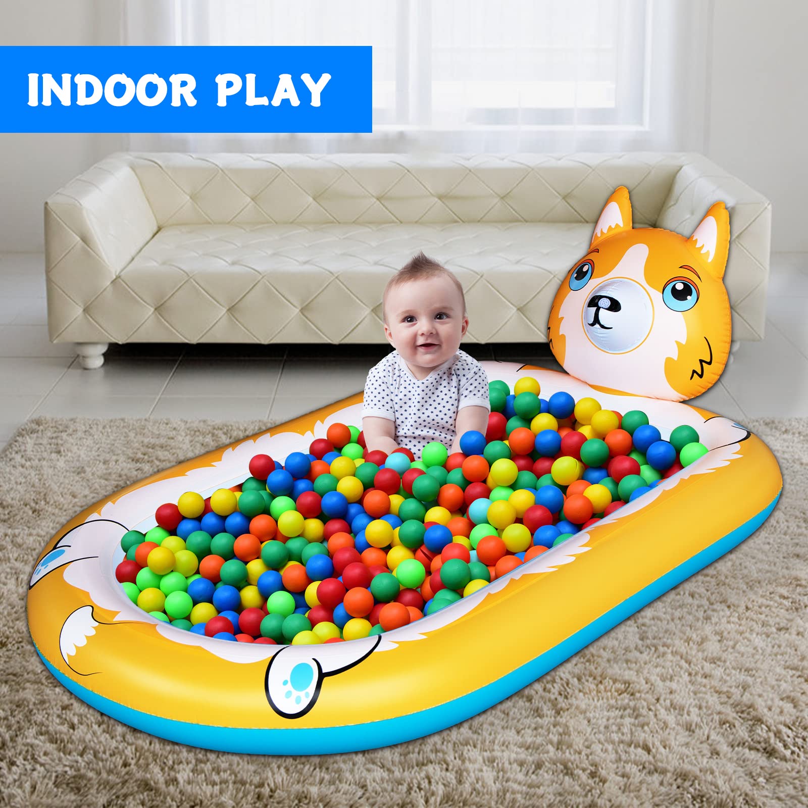 Puppy Inflatable Splash Pad indoor play