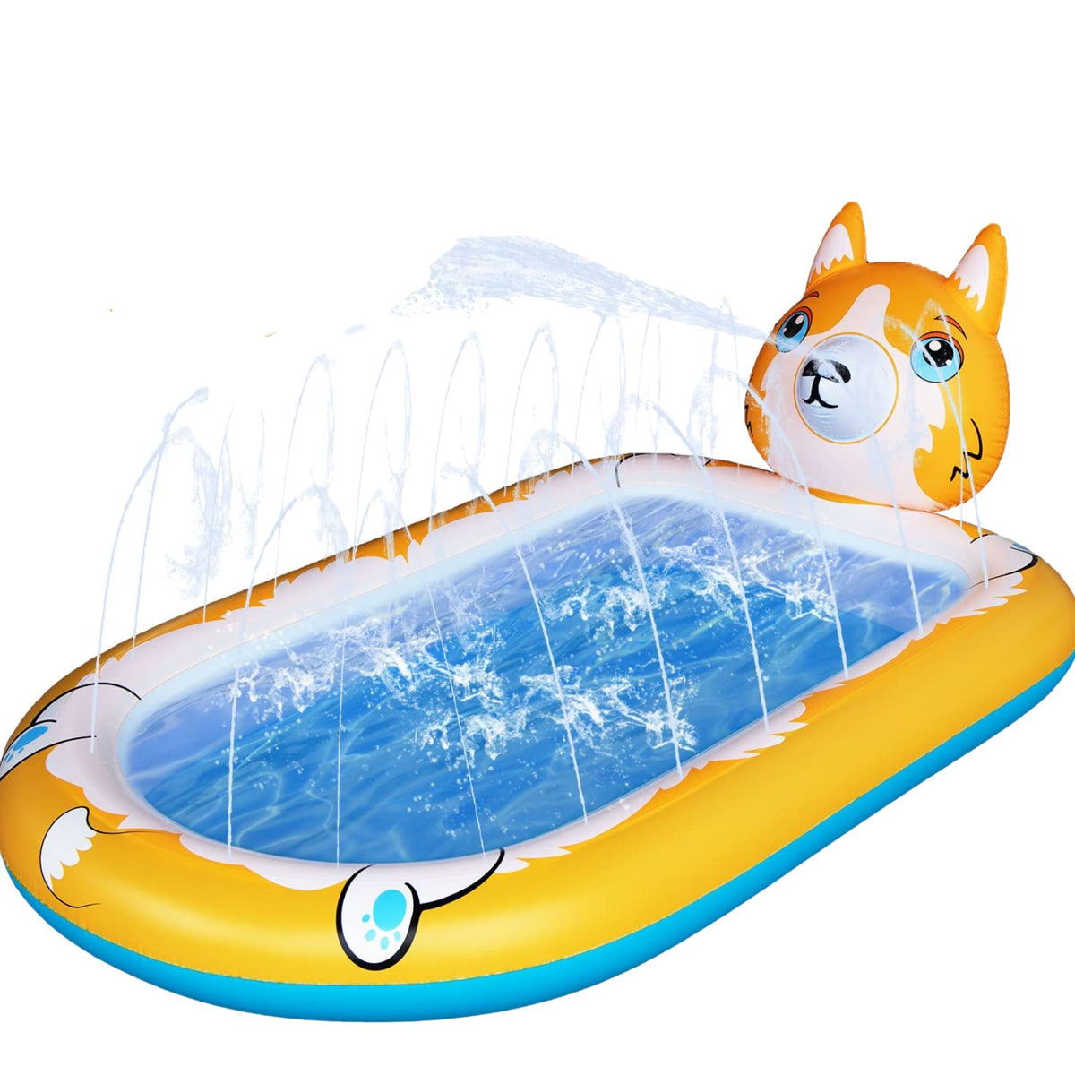 Puppy Inflatable Splash Pad with walter