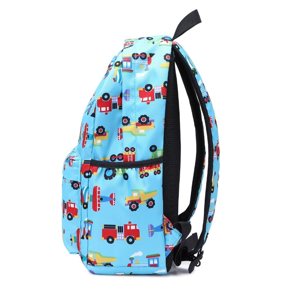 School Bags for Boys Kids Backpacks-Blue Mini Car