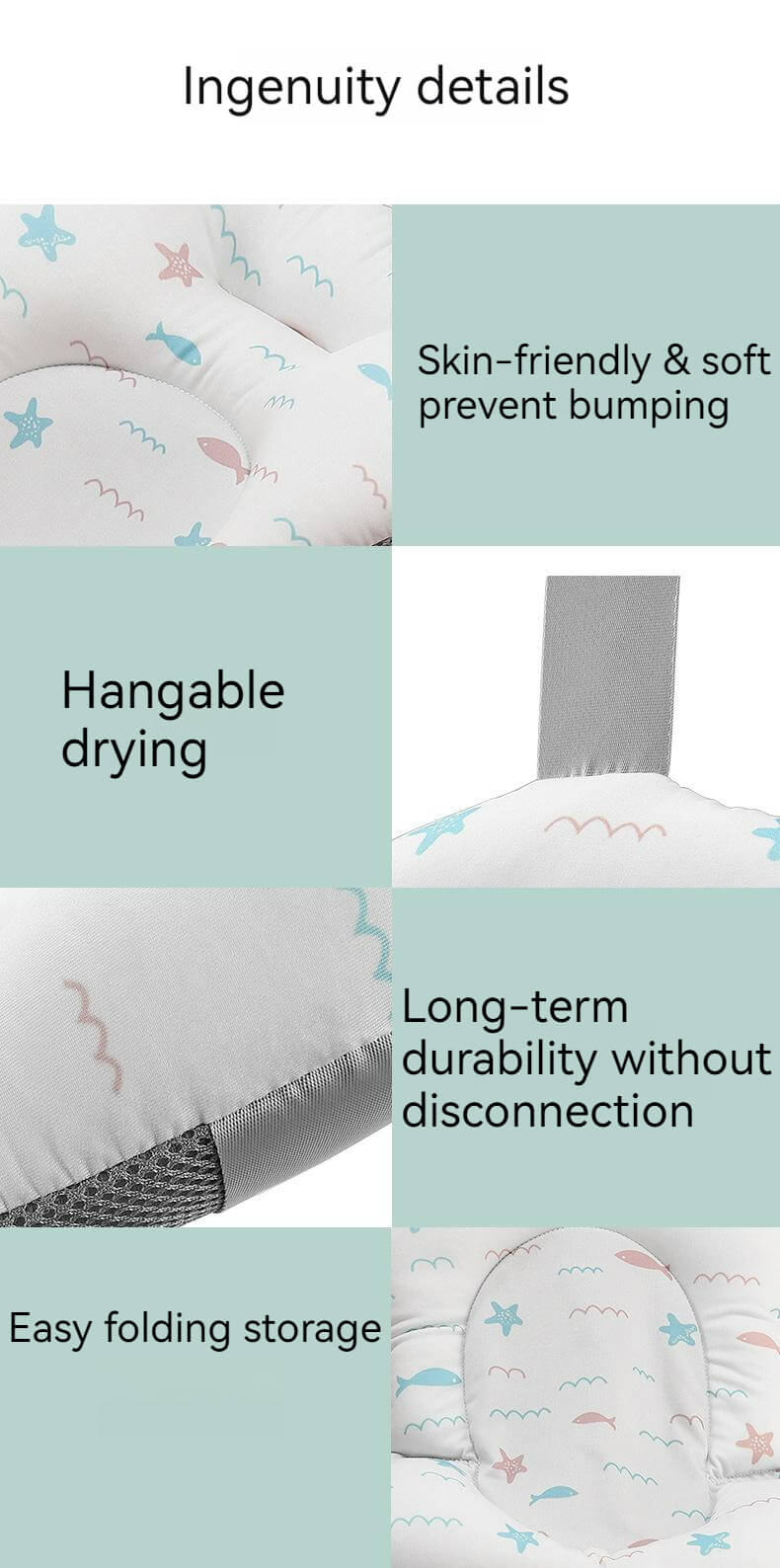 Soft Quick Drying Baby Bath Seat details