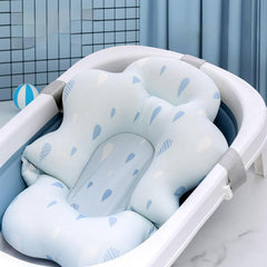 3 in 1 Foldable Baby Bath Tub & Bath Seats -Unisex Grey & Blue
