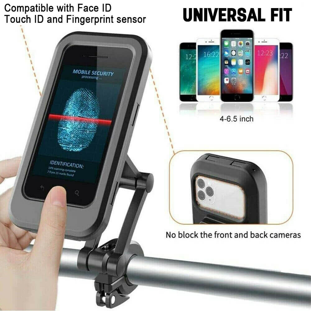 Waterproof-Bike-Motorcycle-Phone-Holder-Phone-Mount for unviersal phone size