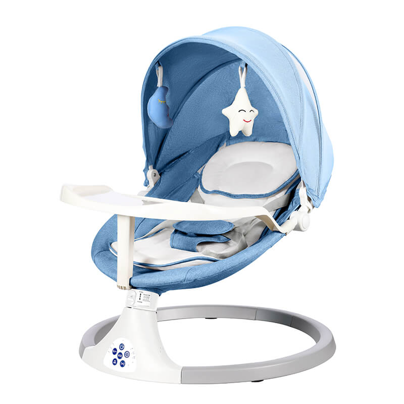 Smart Baby Swing Cradle Rocker/ Bouncer Seat with Dinning Table-Blue