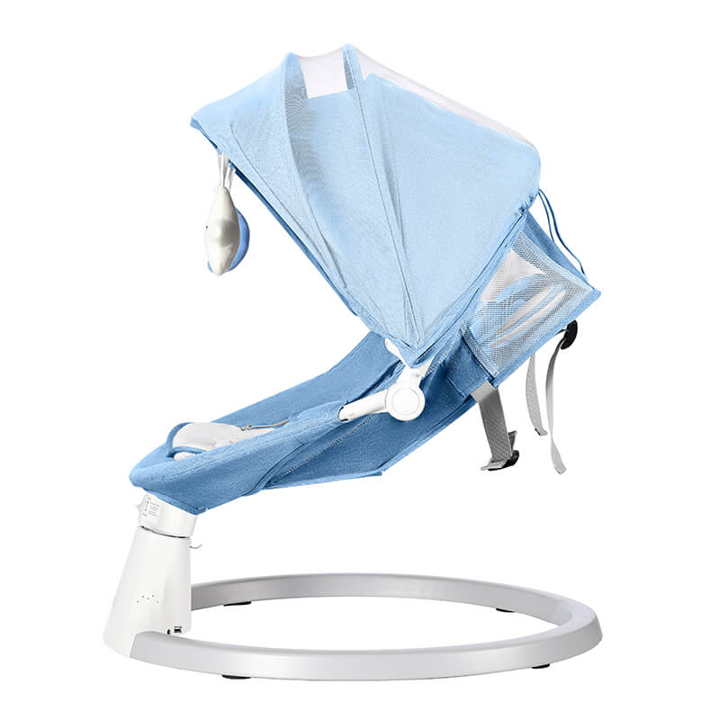 Smart Baby Swing Cradle Rocker/ Bouncer Seat with Dinning Table-Blue-4