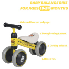 Baby Balance Bike 1003 Yellow