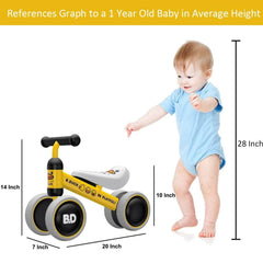 Baby Balance Bike 1003 Yellow