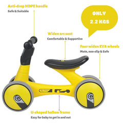 Baby Balance Bike 1006 Yellow