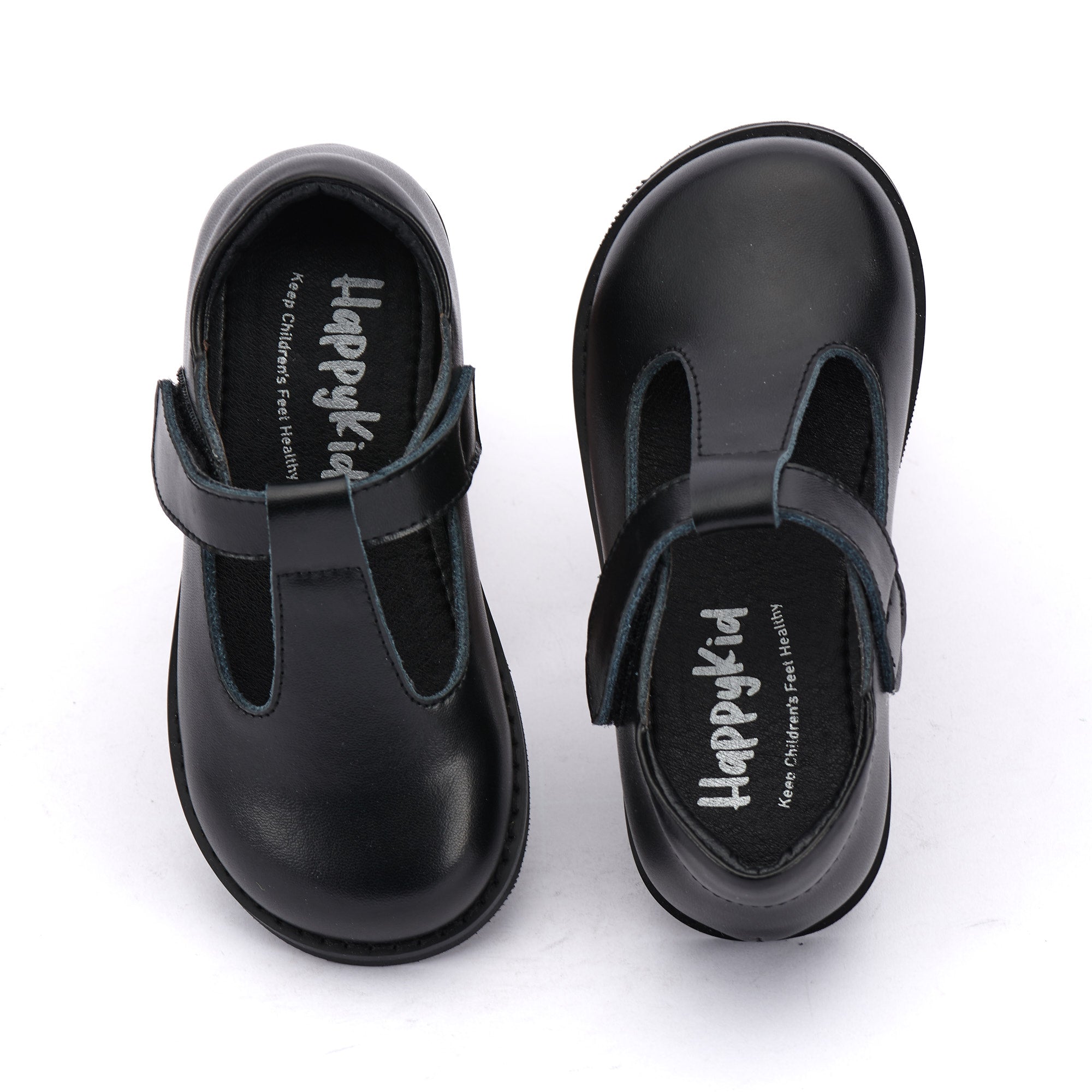 100% Leather Junior Velcro Mary Jane School Shoes