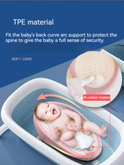 Foldable Baby Bath Tub & Bath Seat -Pink