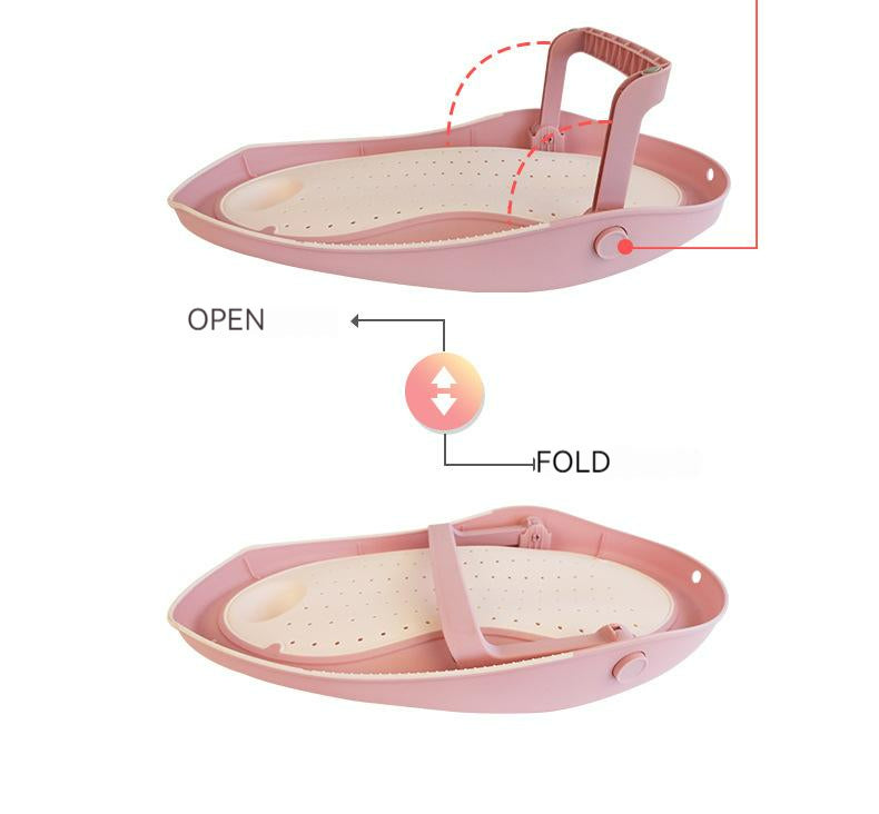 foldable quick drying baby bath seat